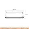 Hebilla Japonesa de Tres Velocidades Transfronteriza Hebilla Cuadrada de Aleación de Zinc 2.5cm Hebilla Ajustable Cinturón de Gama Alta Ropa Equipaje