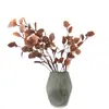 Hojas de Eucalipto, Hojas de Dinero, Hojas de Ginkgo, Flores Artificiales, Flores Falsas, Plantas Verdes, Decoración Artesanal para Bodas al por Mayor