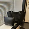 Bolsa tote simples, de grande capacidade, moderna e minimalista com blocos de cor para o trabalho, nova coleção outono 2026, bolsa de ombro elegante para mulheres