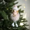 Decorações de Natal Novas Transfronteiriças Fofo Anjo Menina Pingente de Pelúcia Boneca de Presente de Feriado para Crianças Decoração