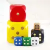 Venta Directa de Fábrica de Dados de Madera en Varios Tamaños, Dados de Juego de 30 mm, Dados de Juguete de Madera Multicolor al por Mayor, Disponibles para DIY
