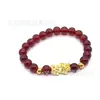 Color ágata imitación cuentas doradas pulsera valiente pulsera de cuentas de Buda puesto de joyería joyería tienda de oro regalos de atracción