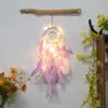 Sansheng III Filtro dos Sonhos Decoração de Parede Decoração de Pena Pingente Pingente Filtro dos Sonhos Presente para Crianças Estudantes