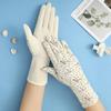 Guantes Delgados de Verano para Mujer, Guantes de Algodón de Longitud Media, Transpirables, Modernos, Estilo Coreano, Pantalla Táctil, Ciclismo, Bicicleta Eléctrica