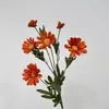 Flores Falsas Laranja Simuladas para Salões de Casamento, Adereços para Sessões de Fotos ao Ar Livre, Paisagismo de Casamento, Flores Simuladas