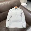 Alternativa asequible a la camiseta casual de manga larga con cremallera y cuello alto para hombre de otoño e invierno, camiseta base para exteriores, sudadera versátil y moderna para hombre