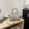 Shuai Mijia 2026 Bolso Nuevo Moderno Sencillo Bolso Cuadrado Pequeño Estilo Coreano Textura Tejida Bolso Cruzado Bolso de Mujer Bolso de Hombro
