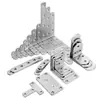 Soporte de Ángulo Engrosado de Acero Inoxidable Soporte Fijo de Ángulo Recto en Forma de L de 90 Grados Soporte Conector de Muebles Soporte de Ángulo Soporte para Estante