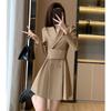 Vestido estilo francês estilo ocidental estilo Chanel feminino primavera 2024 novo vestido simples para deslocamento com cintura pequena