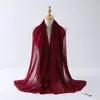 Modelo Nuevo de Venta Caliente Transfronteriza Chal Malasio de Color Sólido Bufanda de Gasa Amazon Aliexpress