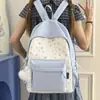 Mochila Escolar Transfronteriza para Niñas, Nueva Mochila Elegante Estilo Ins, Mochila Escolar Versátil de Gran Capacidad para Niñas de Primaria