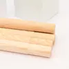 Suministrado directamente por el fabricante: Palo de yoga hecho de madera de fresno y madera de caucho, palo redondo de madera maciza con mango perforado para pasos