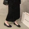 Zapatos Mary Jane cuadrados de punta cuadrada, color plata, estilo francés para mujer 2026, bailarinas versátiles y elegantes