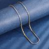 Joias Zhuang Shengsheng Colar Bicolor Eletrogalvanizado com Base Cobre