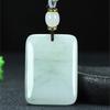 Colgante Marca Pan Cui de Tianshan de Xinjiang Jade Seda Dorada Jade Blanco Jade Ping An Marca Sin Incidente Colgante de Jade Cadena de Lana Venta al por Mayor