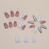 Medio y largo armadura de ballet europea y americana brillo diamante blanco uñas postizas francesas dulce chica genial uso de uñas armadura venta al por mayor