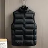 Chaleco de algodón con plumón para hombre para otoño e invierno, engrosado y cálido, chaleco casual con cuello alto, chaqueta para pareja