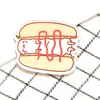Insignia acrílica Le Burger broche de caricatura de papas fritas pegatina para funda de teléfono accesorio para bolsa pin en stock muñeca sin
