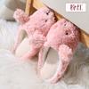 Sapatos de pelúcia de desenho animado de coelho um conjunto para família de três pessoas pais e filhos para casa chinelos antiderrapantes crianças outono e inverno chinelos de algodão espessados para casa