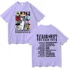 Ropa de mujer de manga corta de comercio exterior estilo Taylor Swift transfronteriza Europa y Estados Unidos algodón transfronterizo Camiseta Taylor camiseta para mujer molde