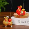 Nuevo incensario de cordero del zodiaco, decoración de oficina, base de incienso de cordero con forma de lingote chino estilo caricatura, decoración de mesa para sala de té