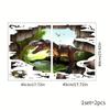 Shangyi SP82016 Pegatinas de pared de PVC con diseño de dinosaurios 3D transfronterizos, pegatinas para el suelo del Tyrannosaurus Rex, decoración para el suelo del hogar