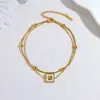 Lote Misto de Pulseiras de Aço Titânio Galvanizado a Vácuo PVD com Acabamento de Luxo, Joias de Aço Inoxidável para Venda Transfronteiriça Que Não Desbotam no Verão, Personalizáveis para Mulheres