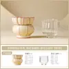 Juego de Tazas de Té Esmaltadas con Grasa Color Arena de la Cerámica Ru, Taza Maestra de Cerámica, Taza Individual, Juego de Té Kung Fu, Taza de Degustación, Taza de Tazón de Té