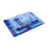 Estudiante Algodón Puro Dormitorio Tres Piezas Cama Individual Azul y Blanco a Cuadros Sábanas Funda de Edredón Dormitorio Escolar Litera Funda de Edredón Azul