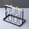 Ins Rack Secador de Copos de Água de Metal Branco Simples Suporte de Copos de Ferro para Cozinha Doméstica Rack de Armazenamento de Xícaras de Chá para Sala de Estar