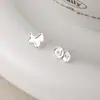 Pendientes de Moneda de Caballo Asimétricos de Plata Pura 999 para Mujer, Nuevo Diseño Estilo Chino, Pendientes del Animal del Zodíaco Año del Caballo 0360A