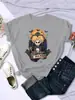 2025 Nova Camiseta de Manga Curta para Homens e Mulheres de Halloween Gola Redonda Estampada Casual Manga Curta