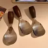Colher de Arroz Antiaderente de Aço Inoxidável Transfronteiriça para Uso Doméstico, Colher com Cabo de Madeira Autoportante, Pá de Arroz, Colher de Arroz Atacado