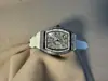 Producto popular de comercio exterior: Reloj Franck Muller para hombre con esfera estrellada, caja en forma de tonel, lleno de diamantes, reloj de alta gama para hombre, venta al por mayor de fábrica