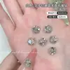 Produto acabado em forma de ovo de pombo sem base, bolas de diamante empilhadas, decorações para nail art, ornamentos de diamante coloridos, acessórios de diamante para nail art