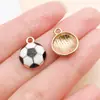 Copa do Mundo Futebol Esporte Pingente de Óleo Gotejante DIY Liga Acessórios de Joia Colar Chaveiro Pingente de Emblema Comemorativo