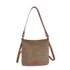 Bolsa de cubo tejida a rayas coloridas de verano, bolso de mano elegante y de gran capacidad para el día a día, bolso de hombro/axila