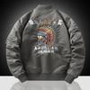 2292 Nuevo Chaqueta Bomber Transfronteriza para Hombre Bordada Traje de Béisbol Talla Extra Chaqueta de Trabajo Moderna