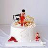 Adornos de Decoración para Pastel de Deportes de Baloncesto Tema de Slam Dunk Niño Arreglo de Cumpleaños Adorno para Pastel de Zapato de Baloncesto Rukawa Maple
