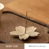 Porta incienso portátil para interiores, Quemador de incienso de cerámica con cenicero de hierba, Se puede usar como posavasos, Ceremonia del té y Ceremonia del incienso