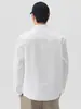 Ropa para Hombre Fengshe / Camisa de Manga Larga para Hombre con Cuello de Solapa y Bordado de Letras, Chaqueta Camisa Casual Retro Japonesa, Nuevo Modelo 2026