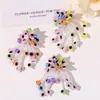 Atmósfera de Verano Borlas Coloridas Cuentas de Arroz Florales DIY Pendientes Dopamina Bolsos de Mujer Flores para Zapatos Ropa Accesorios para el Cabello