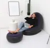 Sofá Inflável para Exterior Sofá Inflável para Adultos em Casa Cadeira Sofá Inflável Dobrável Pessoa Preguiçosa Camping Sofá de Ar Portátil Conveniente