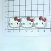 Nuevo Brillo Gato Kt Triple Cabeza de Gato Pieza Acrílica Accesorios Joyería DIY Pasador Decoración para Funda de Teléfono Imán para Nevera