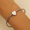 Pulseiras de Aço Inoxidável Transfronteiriças Europeias e Americanas para Mulheres, Pulseiras de Contas Redondas para Homens, Pingentes de Cruz, Joias de Cereja