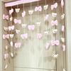 Cortina Decorativa de Puerta con División para Niños Oso Fantasía Lazo de Dibujos Animados Animal Dormitorio Entrada Cocina Media Cortina
