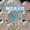 2026 Nuevo Corte Fuego Celeste Flor de Ciruelo Zircón 6*6 Piedra Suelta, Brillante, Se Puede Usar para Hacer Aretes DIY, Aretes de Cartílago, o como Piedra de Acento