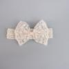 Diadema elástica de encaje de algodón fino para bebé recién nacido, diadema con flores de princesa, accesorios para el cabello