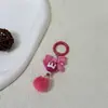 Nuevo Llavero de Bola de Pelo Colorida Hecho a Mano Cadena para Teléfono Móvil Caja Ciega de Moño DIY Colgante Lindo Colgante para Bolso con Cuentas