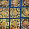 Thangka Mandalas Vajra Nepaleses Pintados à Mão de 30cm para Sala de Estar, Altar Budista, Pendente de Parede, Pintura Decorativa